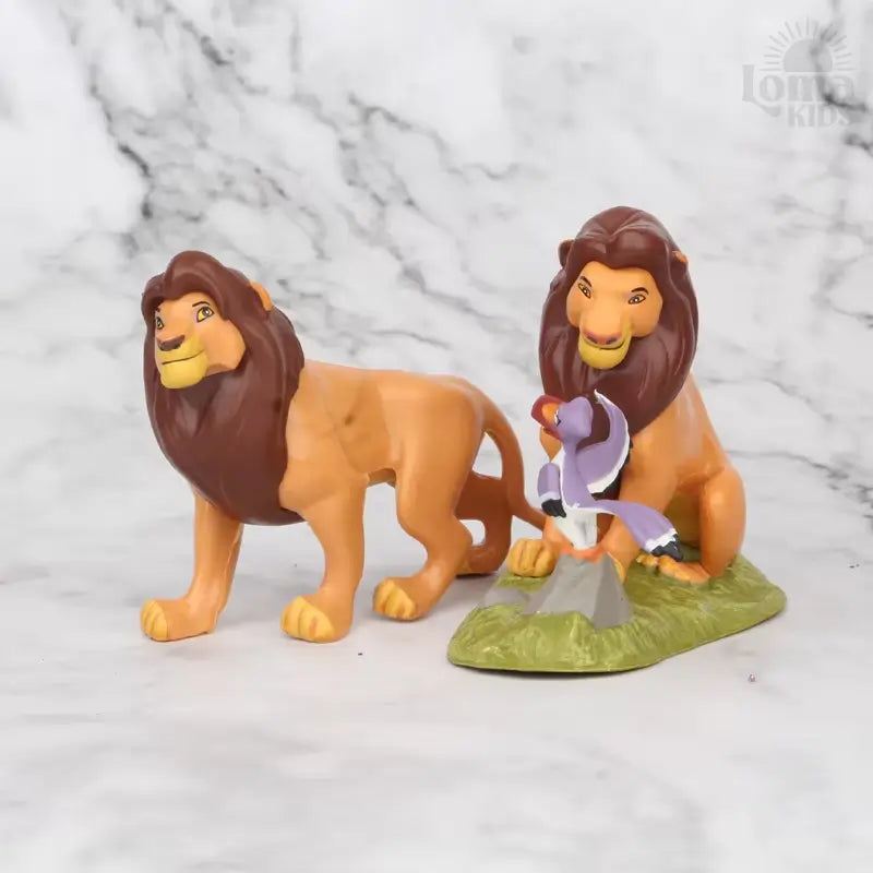 Conjunto de Personagens do Rei Leão e Mufasa – 9 Peças