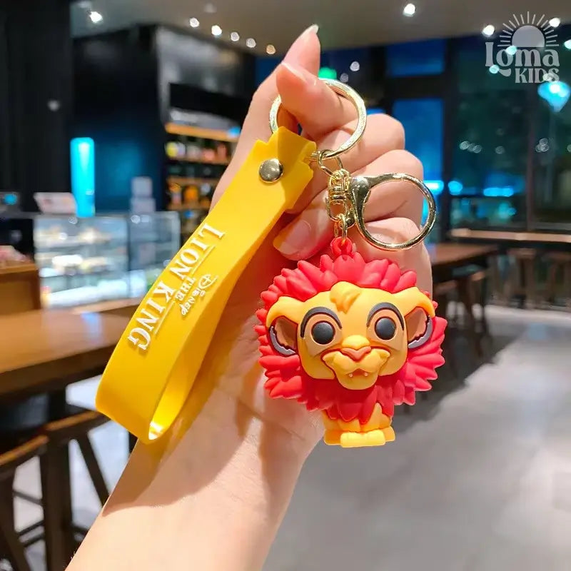 Chaveiro Kawaii Rei Leão - Personagens Disney em Acrílico Mufasa e Simba