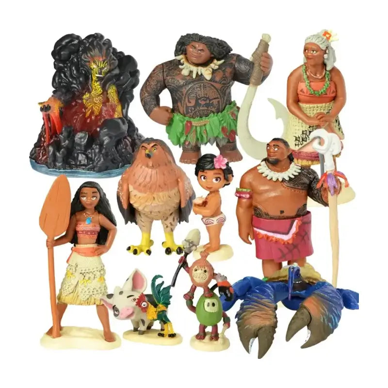 Miniaturas Moana e Maui Disney