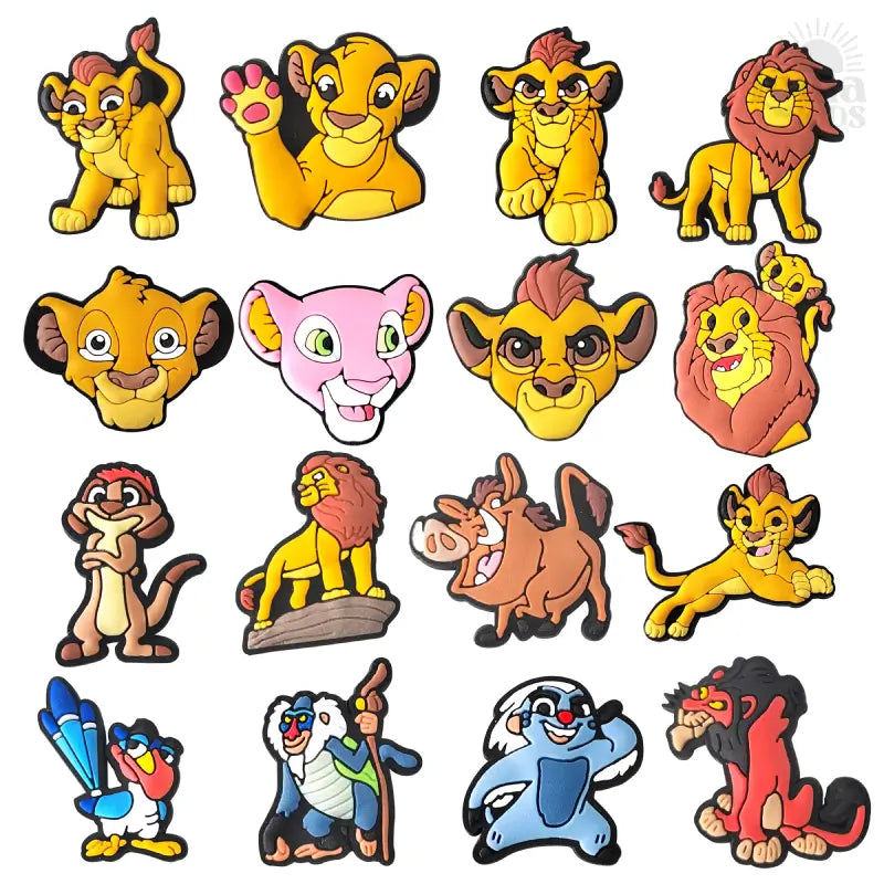 Charms Disney Mufasa para Crocs e Acessórios de Moda - Rei Leão Simba