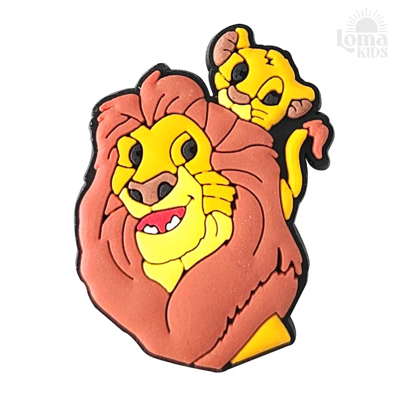 Charms Disney Mufasa para Crocs e Acessórios de Moda - Rei Leão Simba