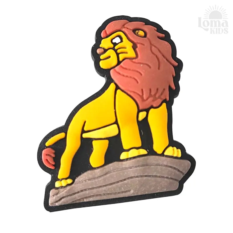 Charms Disney Mufasa para Crocs e Acessórios de Moda - Rei Leão Simba