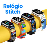 Relógio Infantil Digital Stitch - Disney - LED Luminoso e impermeável - Presente de Aniversário Infantil