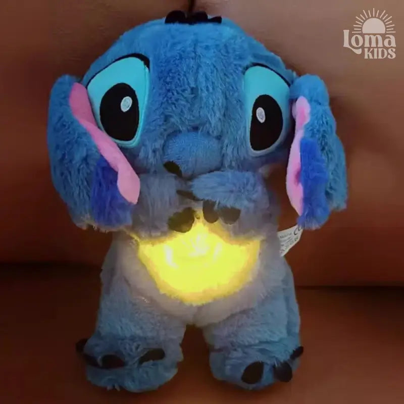 Stitch da Disney Barriguinha que acende Pelúcia para Bebê dormir